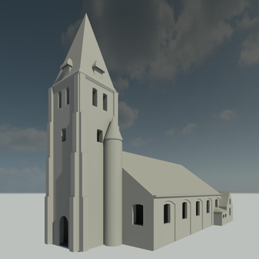 3D model kerk