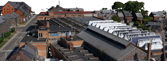 3D mesh van daken