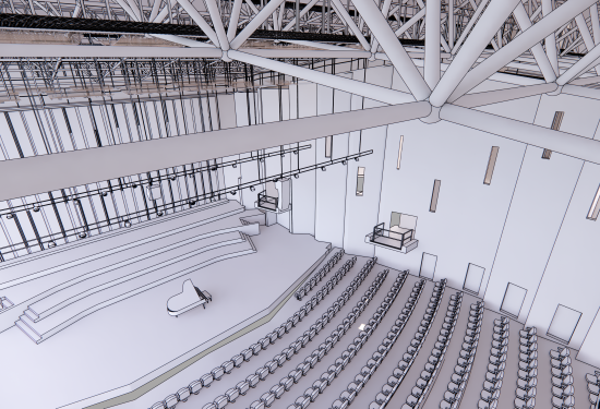 BIM model van concertzaal