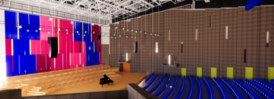 BIM model van de Blauwe zaal van DE SINGEL